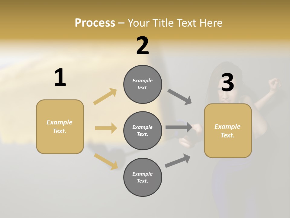 Caucasian Beauty Human PowerPoint Template