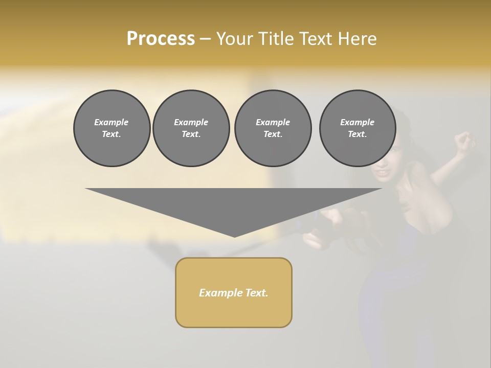 Caucasian Beauty Human PowerPoint Template