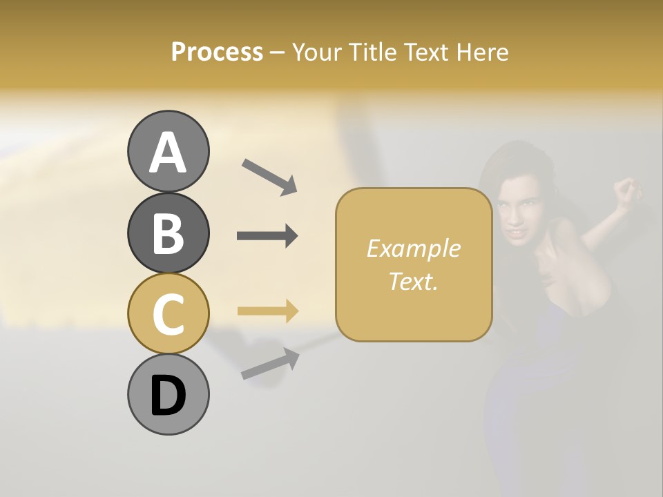 Caucasian Beauty Human PowerPoint Template