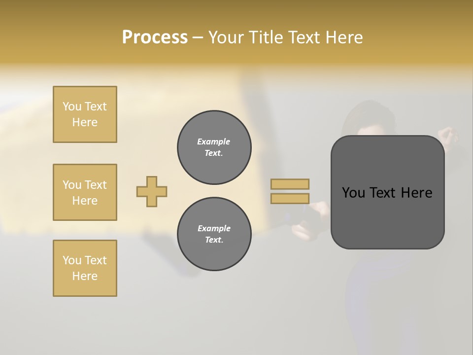 Caucasian Beauty Human PowerPoint Template