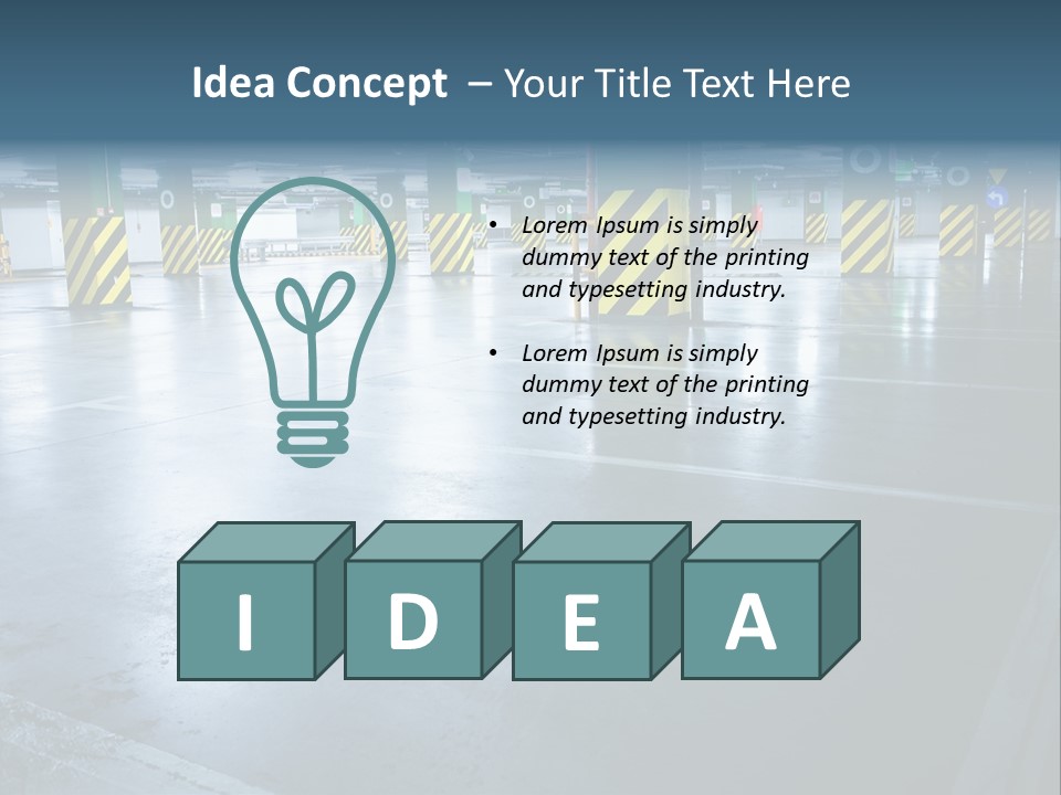 Place Illuminated Night PowerPoint Template