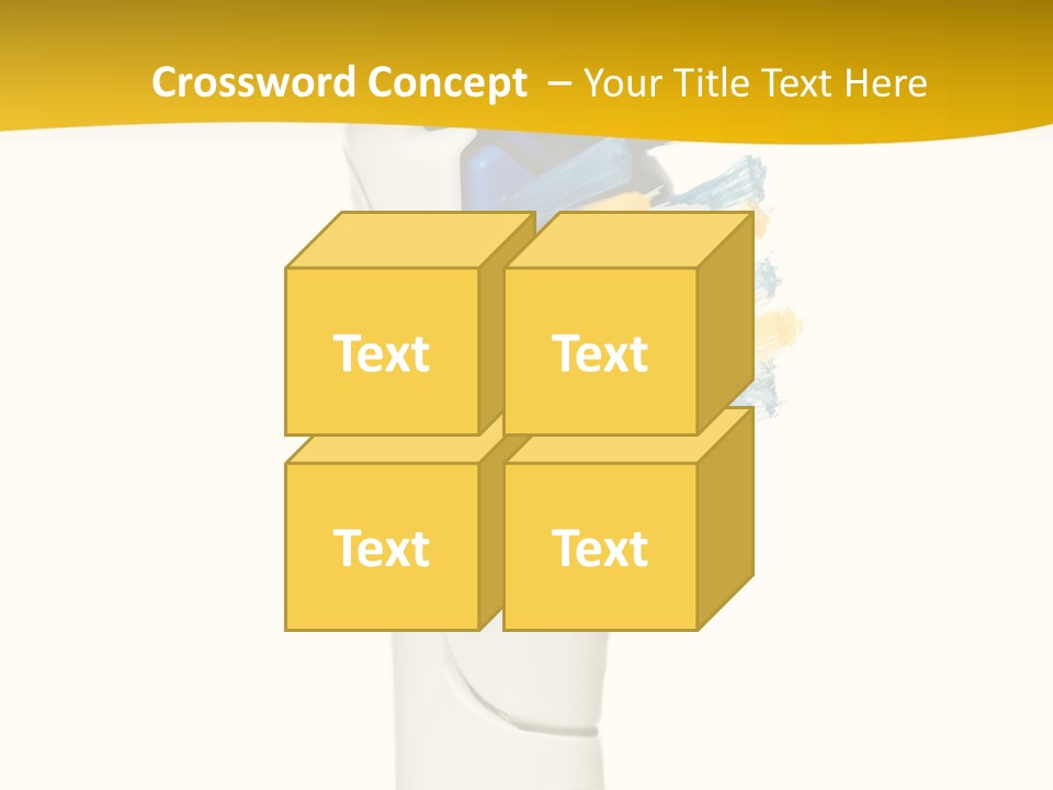 Toothbrush Photo Closeup PowerPoint Template