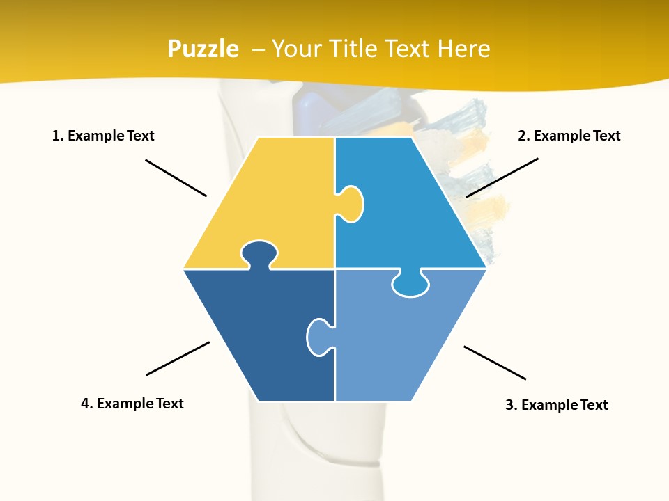 Toothbrush Photo Closeup PowerPoint Template