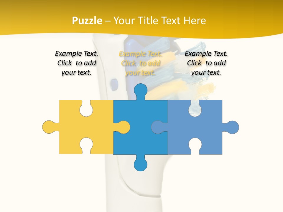 Toothbrush Photo Closeup PowerPoint Template