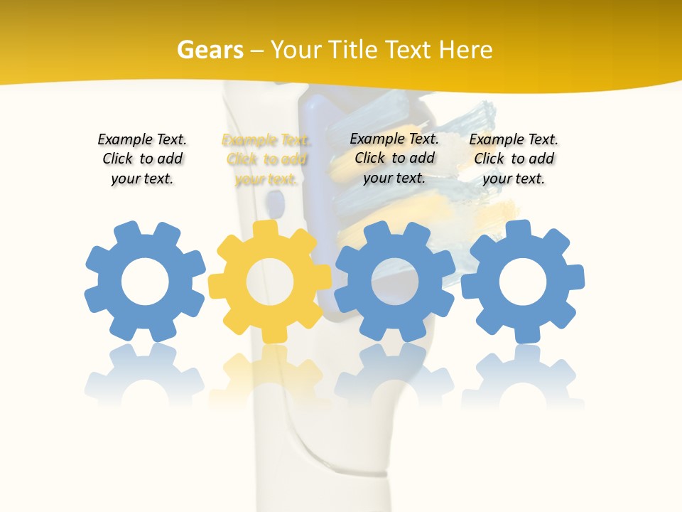 Toothbrush Photo Closeup PowerPoint Template