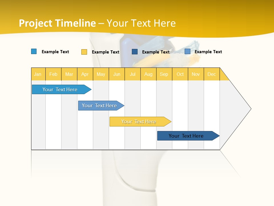 Toothbrush Photo Closeup PowerPoint Template