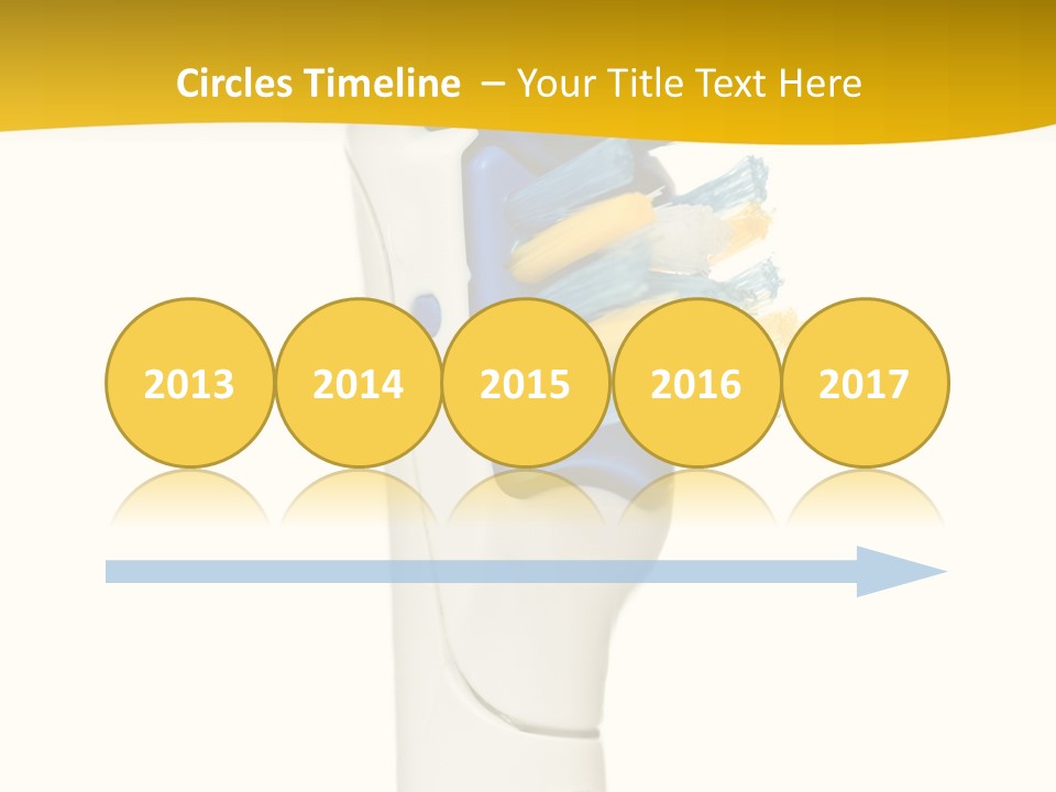 Toothbrush Photo Closeup PowerPoint Template