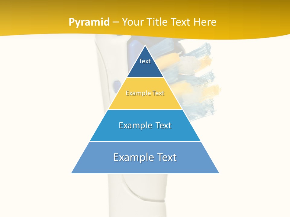 Toothbrush Photo Closeup PowerPoint Template