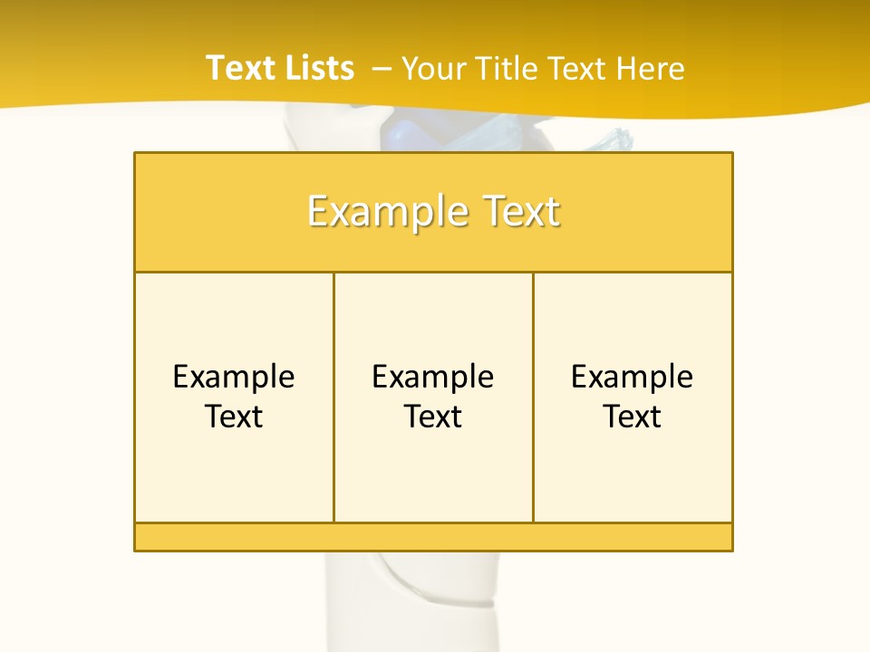 Toothbrush Photo Closeup PowerPoint Template