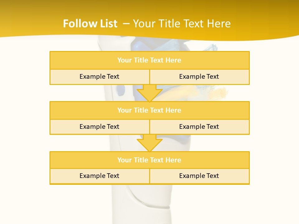 Toothbrush Photo Closeup PowerPoint Template