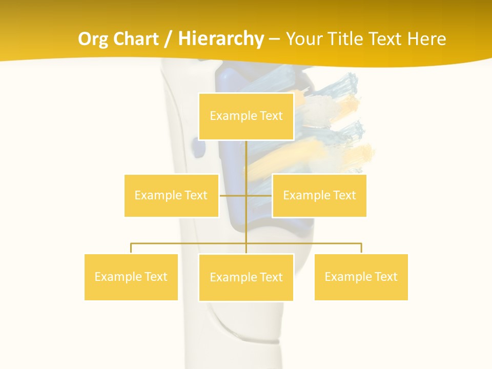 Toothbrush Photo Closeup PowerPoint Template