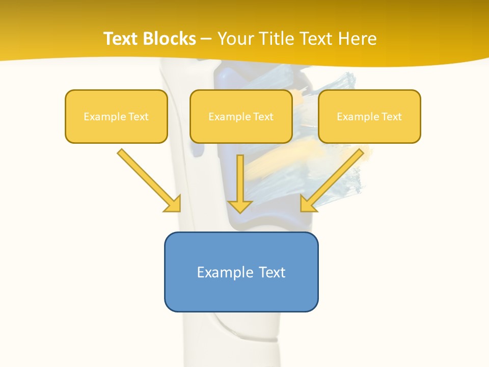 Toothbrush Photo Closeup PowerPoint Template