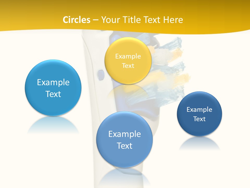 Toothbrush Photo Closeup PowerPoint Template