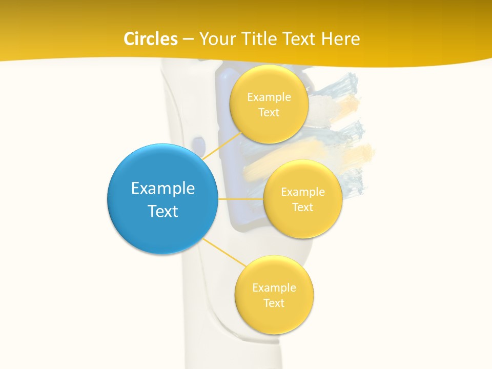 Toothbrush Photo Closeup PowerPoint Template