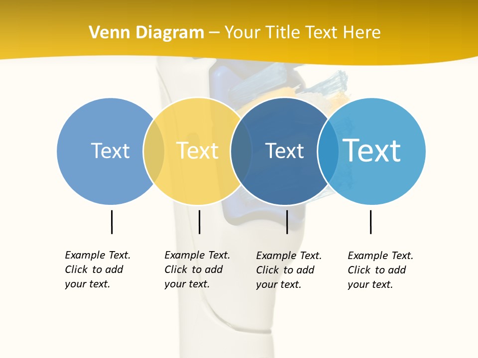 Toothbrush Photo Closeup PowerPoint Template