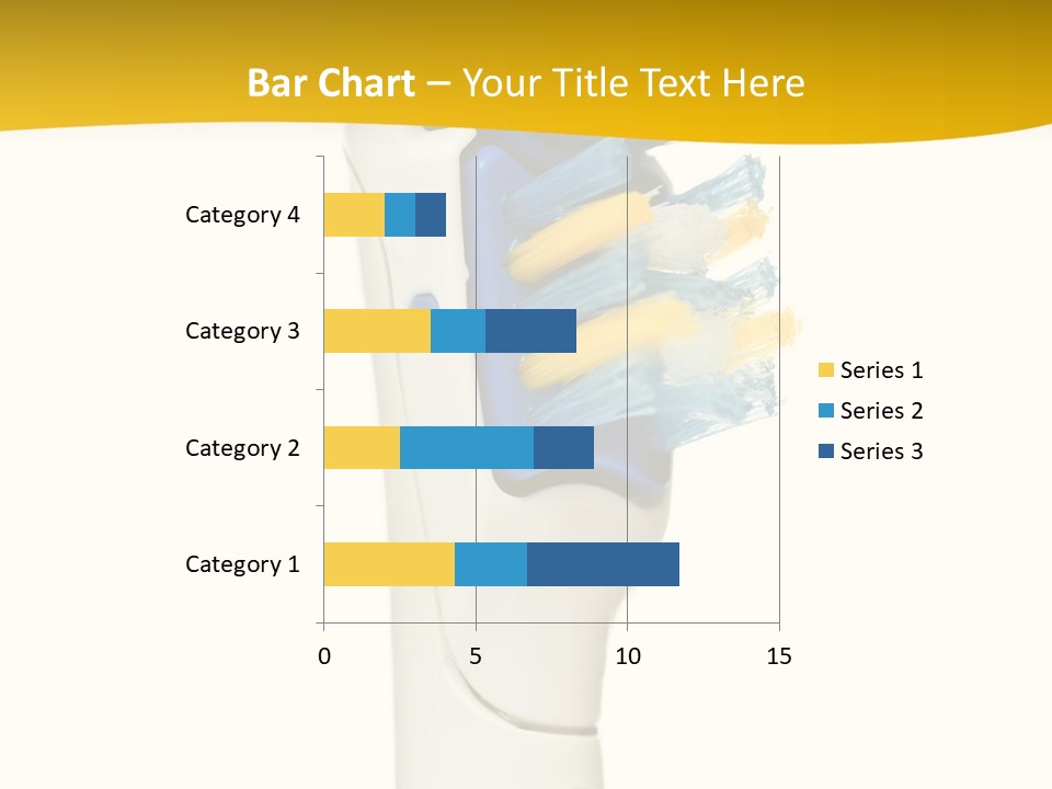 Toothbrush Photo Closeup PowerPoint Template