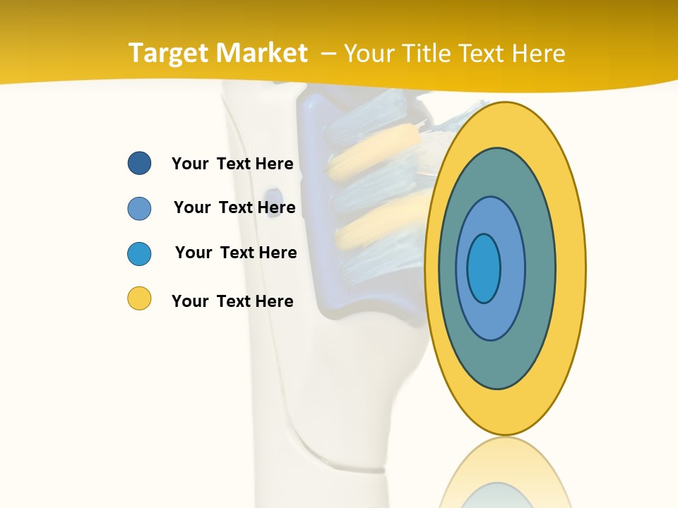 Toothbrush Photo Closeup PowerPoint Template