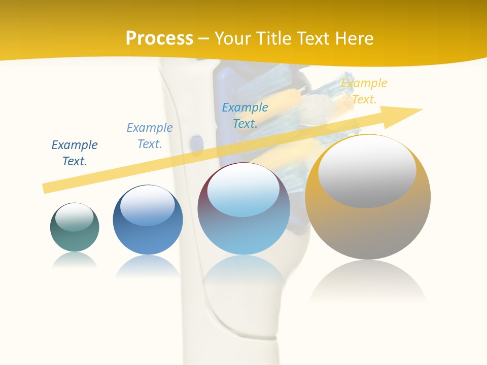 Toothbrush Photo Closeup PowerPoint Template