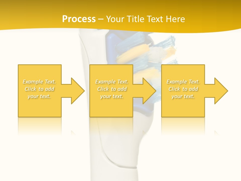 Toothbrush Photo Closeup PowerPoint Template