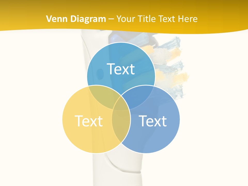 Toothbrush Photo Closeup PowerPoint Template