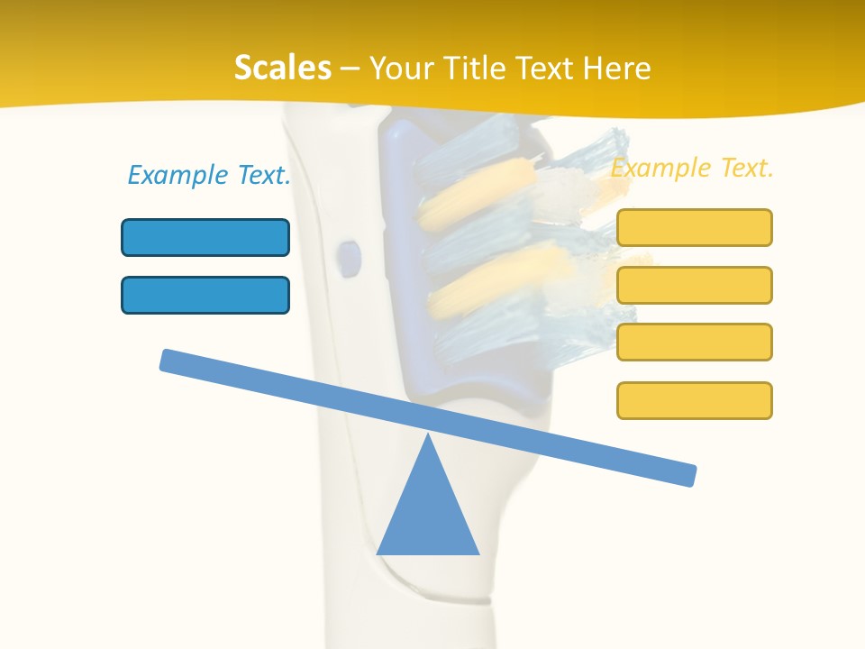 Toothbrush Photo Closeup PowerPoint Template