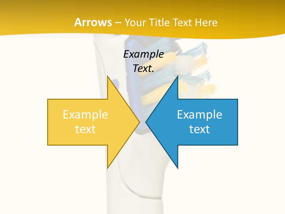 Toothbrush Photo Closeup PowerPoint Template