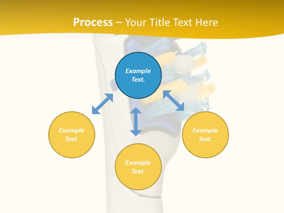 Toothbrush Photo Closeup PowerPoint Template