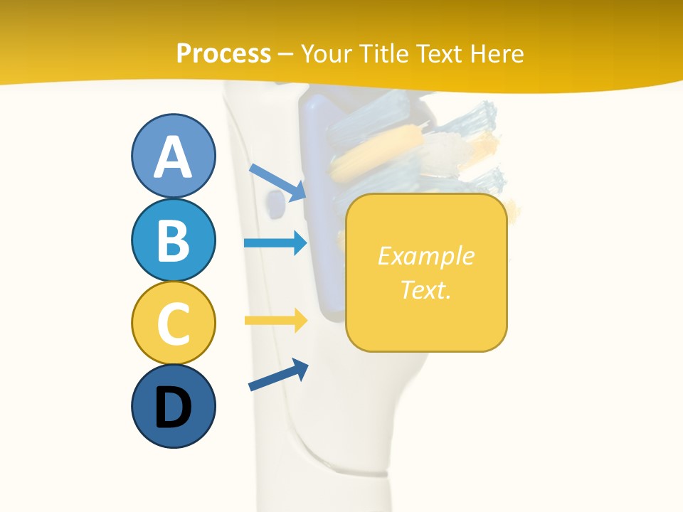 Toothbrush Photo Closeup PowerPoint Template