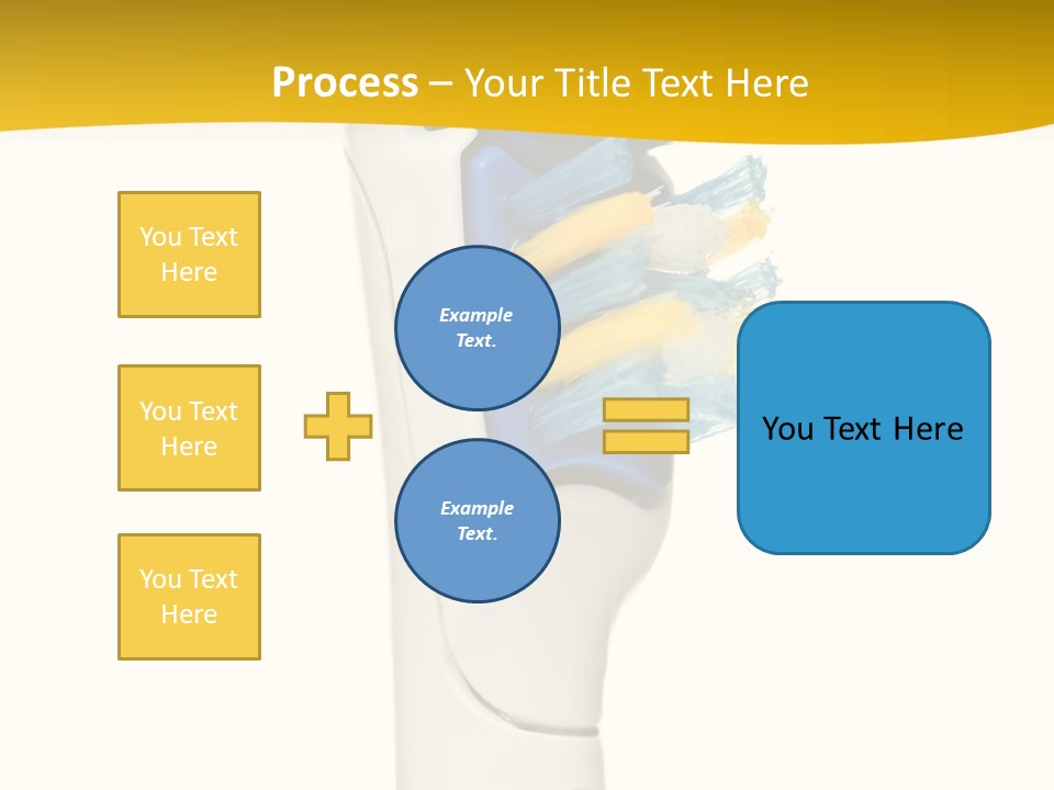 Toothbrush Photo Closeup PowerPoint Template