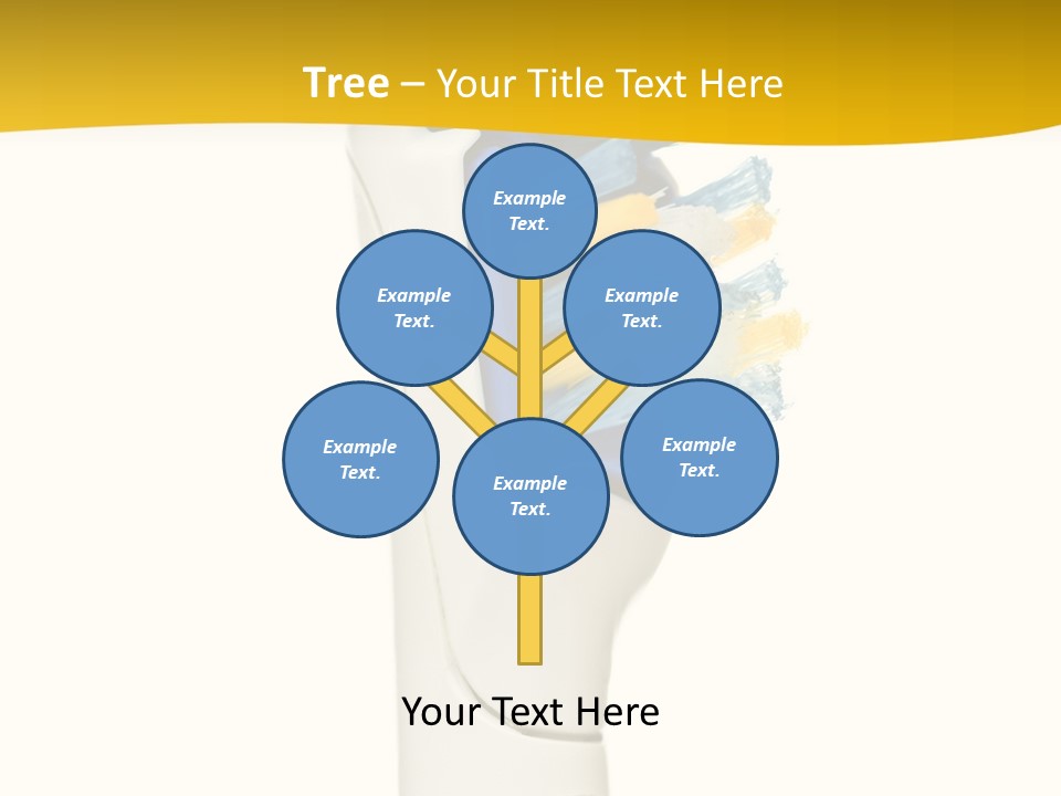 Toothbrush Photo Closeup PowerPoint Template