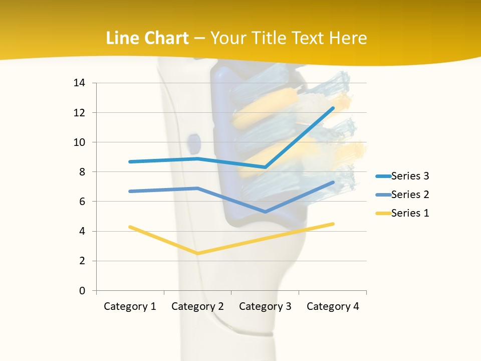 Toothbrush Photo Closeup PowerPoint Template