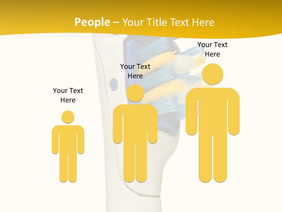 Toothbrush Photo Closeup PowerPoint Template