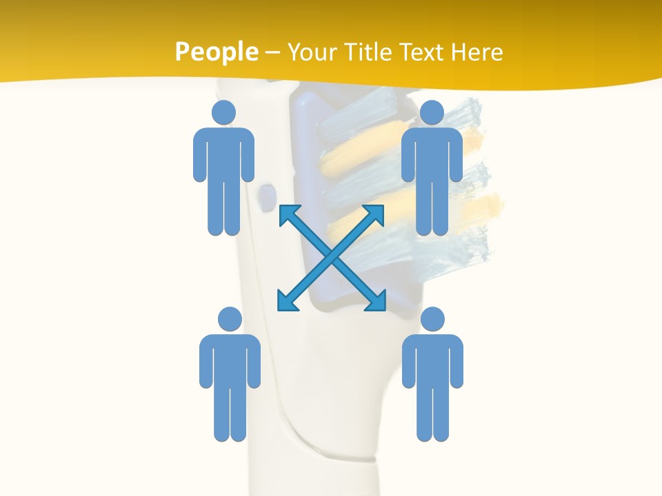 Toothbrush Photo Closeup PowerPoint Template