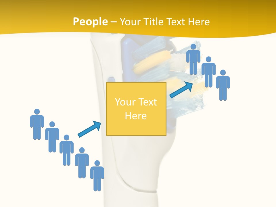 Toothbrush Photo Closeup PowerPoint Template