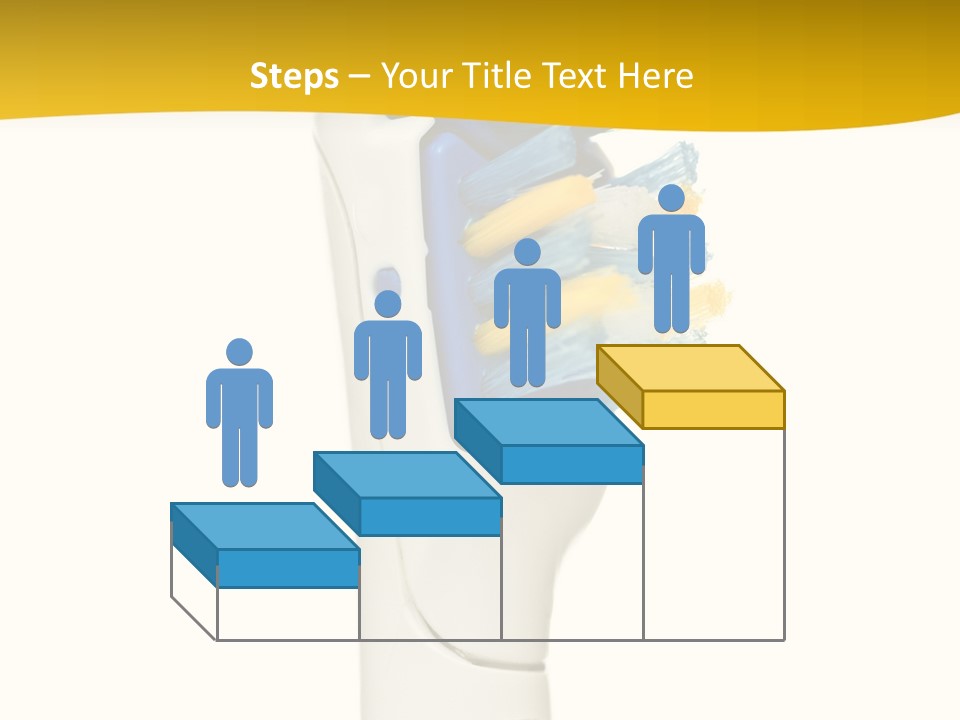 Toothbrush Photo Closeup PowerPoint Template