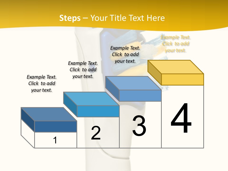 Toothbrush Photo Closeup PowerPoint Template
