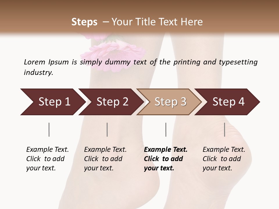 Pretty Depilation Relaxation PowerPoint Template