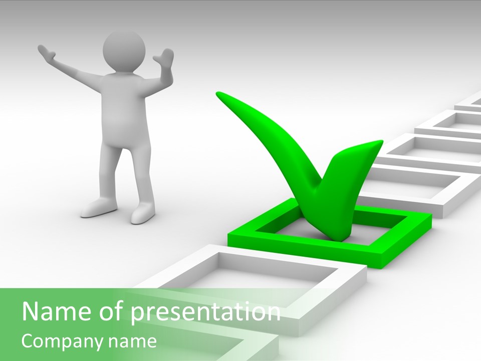 Confirm Yes Check PowerPoint Template