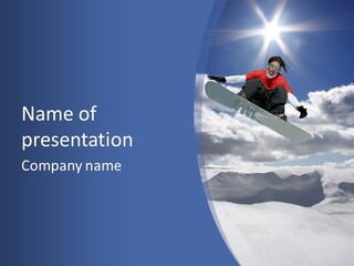 Board Blue Holiday PowerPoint Template