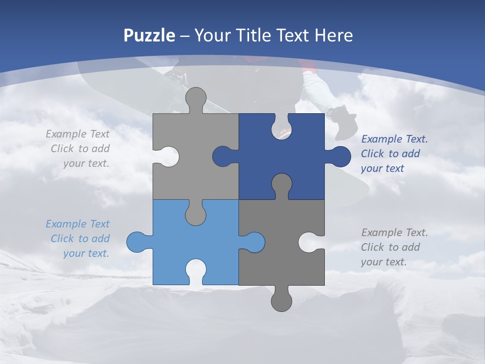 Board Blue Holiday PowerPoint Template