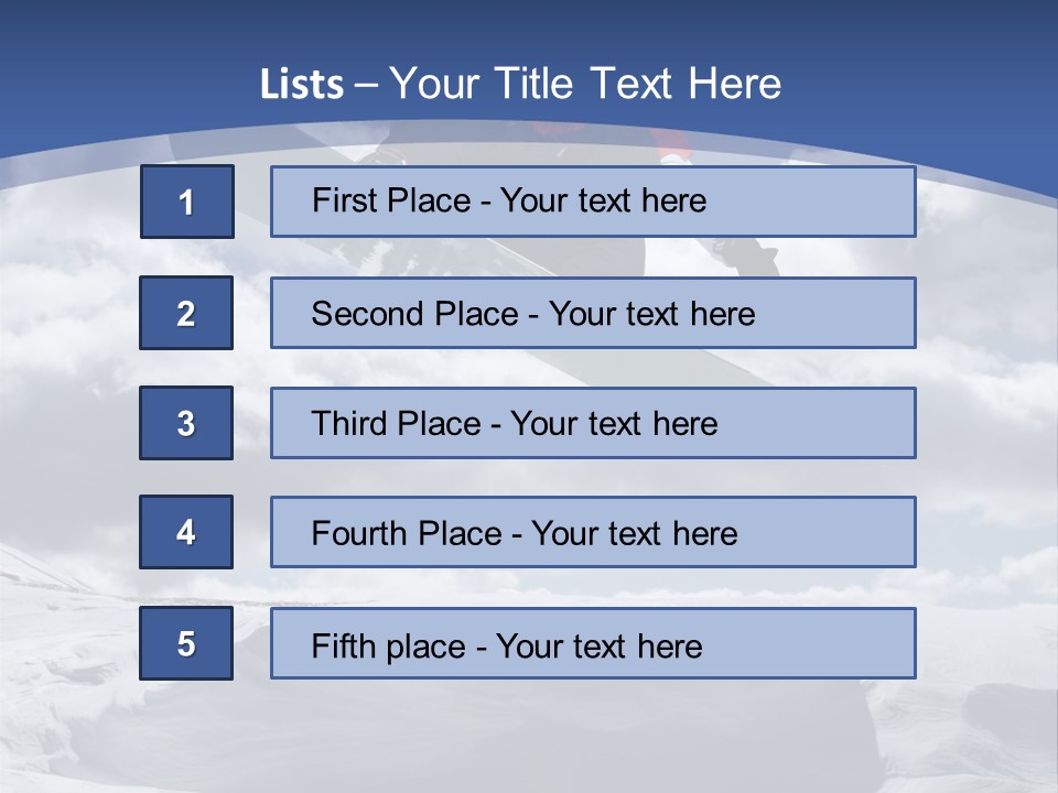 Board Blue Holiday PowerPoint Template