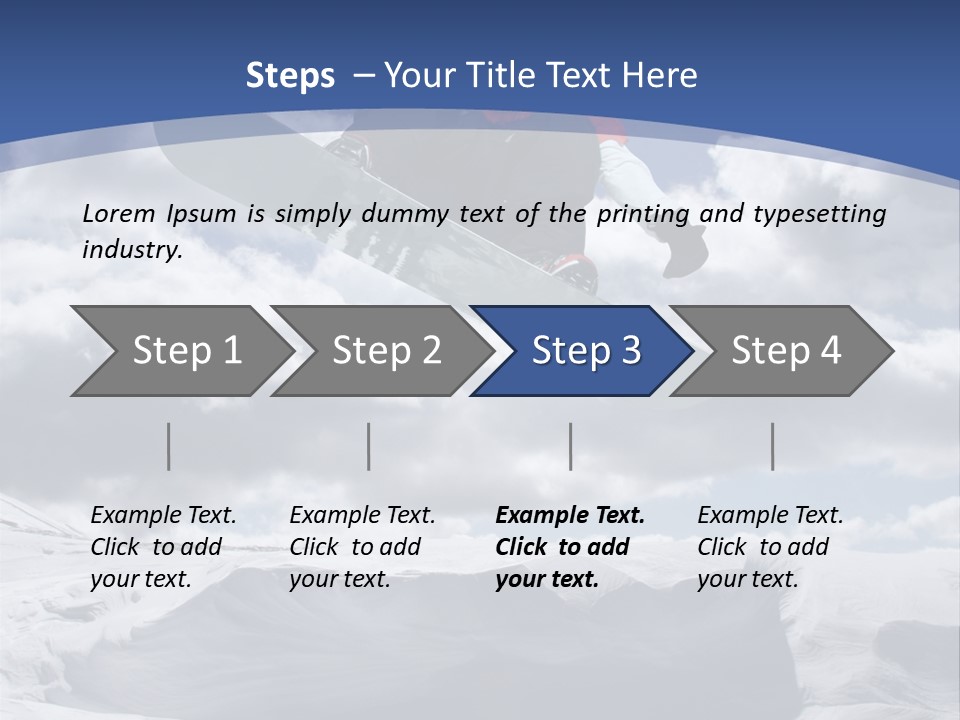 Board Blue Holiday PowerPoint Template