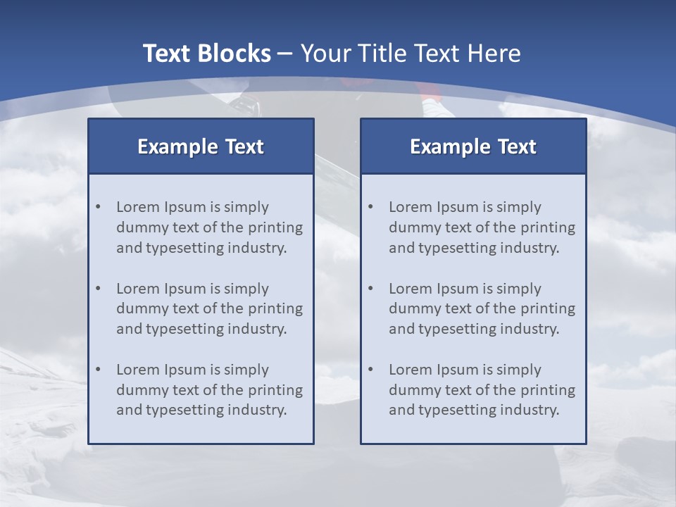 Board Blue Holiday PowerPoint Template