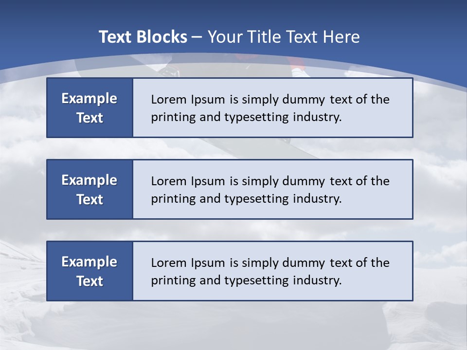Board Blue Holiday PowerPoint Template