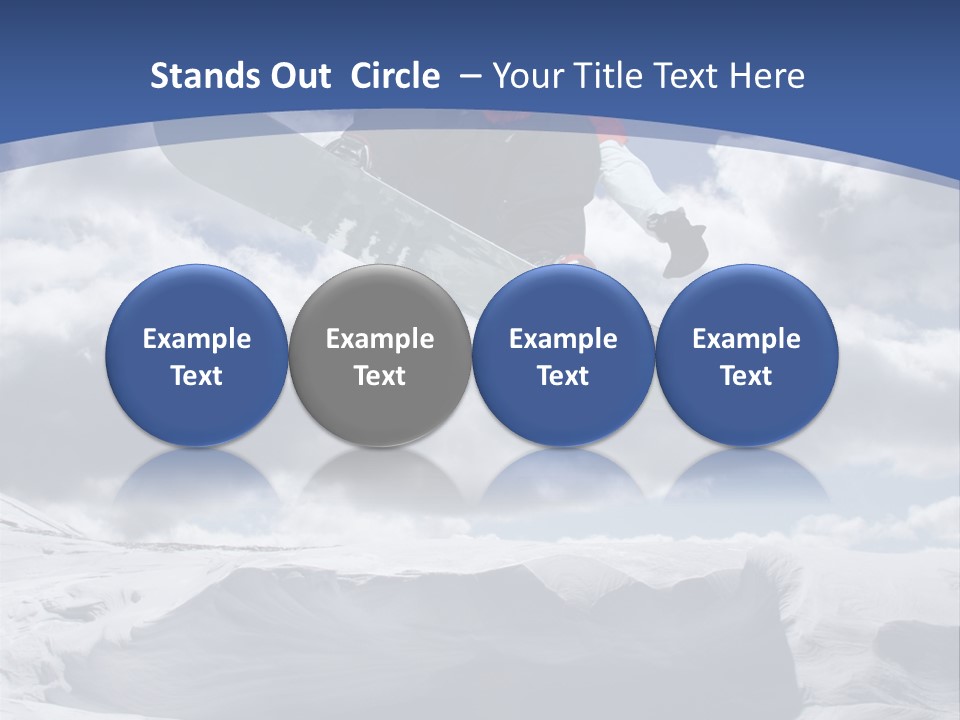 Board Blue Holiday PowerPoint Template