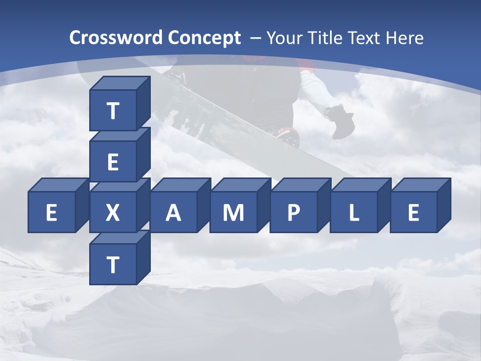 Board Blue Holiday PowerPoint Template