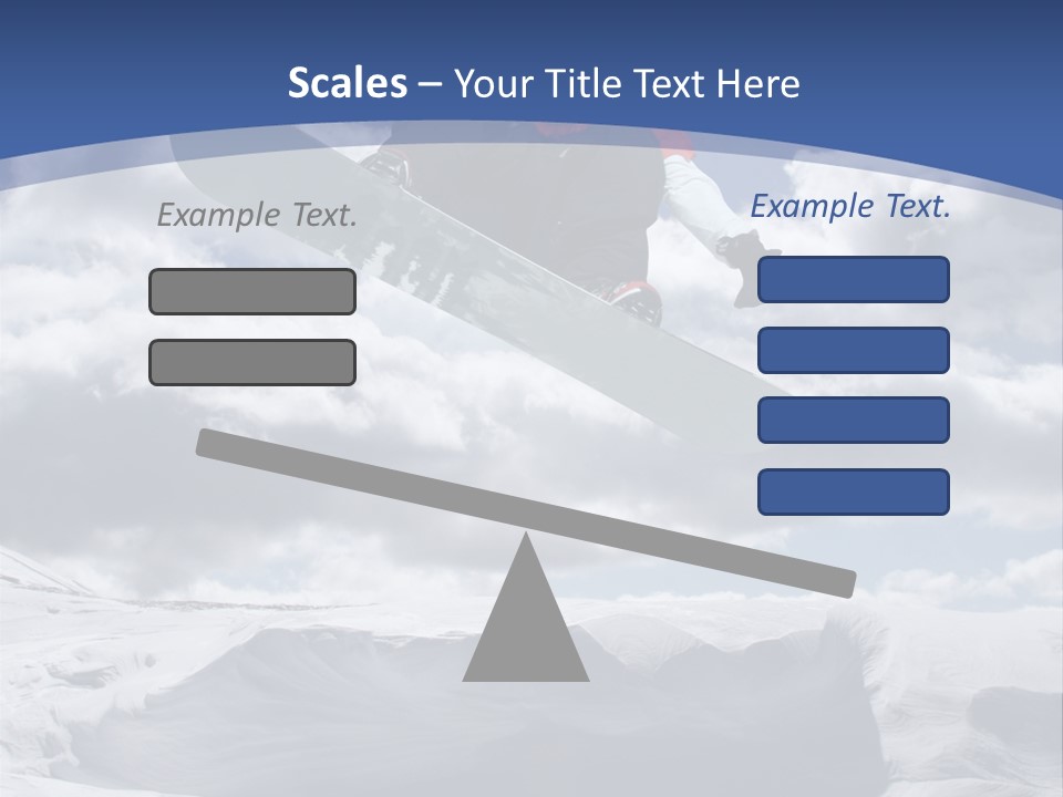 Board Blue Holiday PowerPoint Template