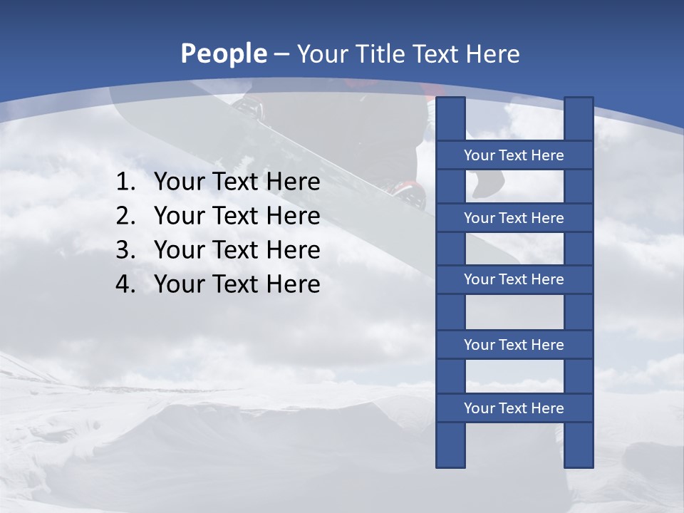 Board Blue Holiday PowerPoint Template