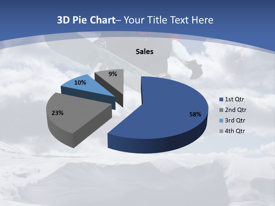 Board Blue Holiday PowerPoint Template