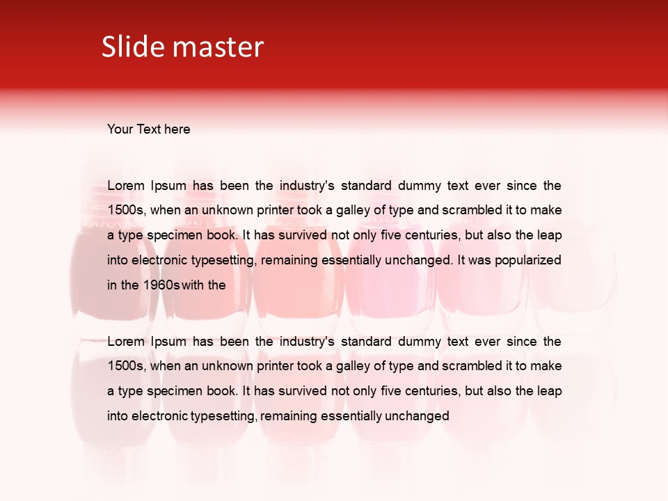 Bottle Group Reflection PowerPoint Template